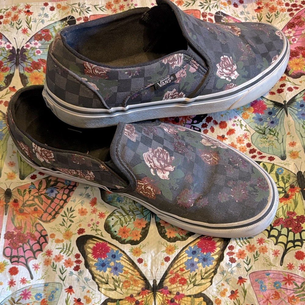 Vans Floral Slip-Ons women's 10